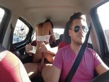 Teniendo sexo con guapa latina en el Uber Baby Nicols