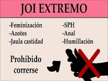 JOI EXTREMO Anal, feminización, SPH, Azotes,...