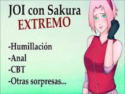 JOI EXTREMO con Sakura. Humillación, Anal, etc...
