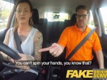 Fake Driving School Lección córnea avanzada en creampie sudoroso desordenado