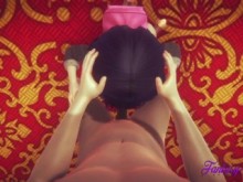 Miraculous Ladybug Hentai - POV Marinette masturbación con la mano y mamada