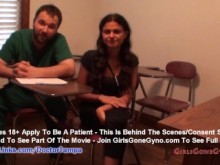 Examen ginecológico de Yesenia Sparkles captado por las cámaras en las manos enguantadas del doctor Tampa GirlsGoneGynoCom