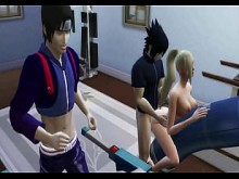 Naruto Hentai Episodio 70 Ino y Sasuke Marido Engañado en Ejercicios Sexual Esposa Follada al frente de su Marido Cornudo Naruto Hentai Netorare