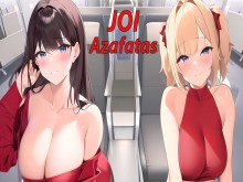 JOI hentai con las azafatas en el avión. En español.