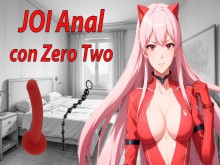 JOI Hentai Anal con Zero Two, voz española.