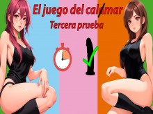 Tercera prueba para masturbarse. El juego del calmar. JOI Roleplay.