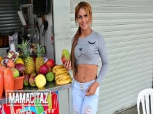 CARNEDELMERCADO - Carolina Montes, Logan Salamanca - Puta rubia latina aceitada follada por su coño carnoso