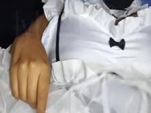 Otaku con cosplay de Rem