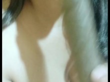 Entregando la cola para que me haga un creampie mi hijastro