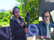 Allison Sweet está buscando una polla entre sus seguidores. ¡Colombiano muestra sus tetas en la calle!