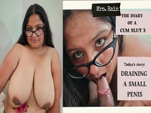 El diario de una puta del semen 2 "drenando un pene pequeño"