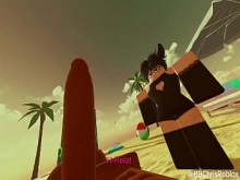 Bull Black Fucking Femboy Bunny en Roblox. SUB en español