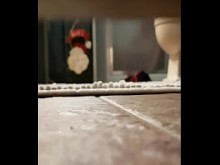 Esposa pillada dándole una explosión a su coño otra vez