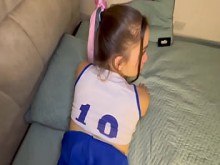 MI Hermanastra se disfrazo para mí y me la follo