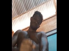 Polla grande, ángulo recto, polla enorme.