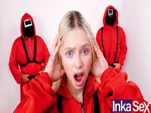 Squid Game - Vivían Lola brasilera es follada por el ano al no seguir las advertencias de sus jefes en juego del calamar