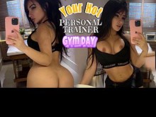 Juega a tu sexy entrenadora personal latina EMANUELLY RAQUEL POV FUCK DIRTY TALK