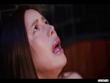 Maria Nagai Bondage - Chica japonesa grande follada en grupo por pollas monstruosas con MUCHA semen y creampie