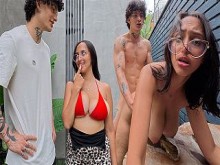 Colombiana tetona engaña a su marido con el limpiapiscinas - Hilary Rhodes