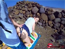 pareja muy cachonda follando en publico al aire libre / Miriam Prado